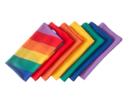Playcycle speeldoeken regenboog, 7-delige set, 30 cm