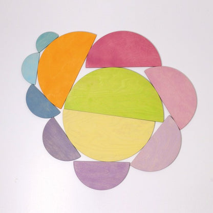 Grimms halve cirkels pastel kleurig