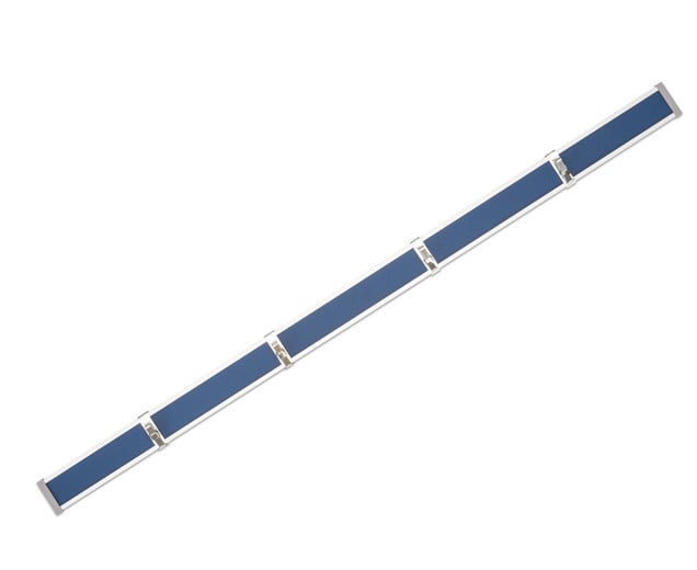 Aluminium wandlijst magnetisch per meter