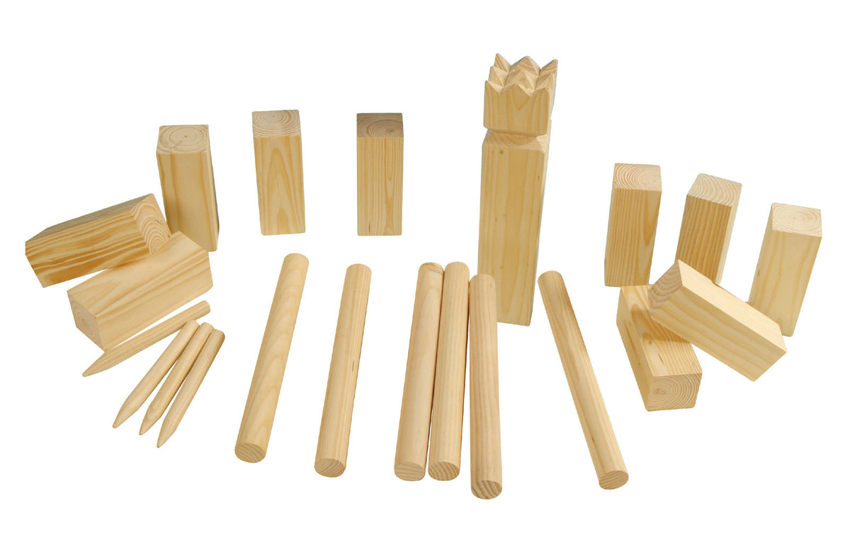 Wooden throwing game Kubb