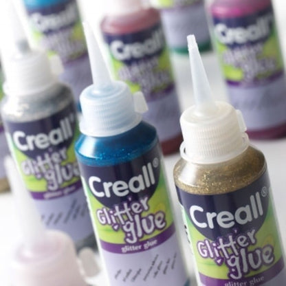 Creall glitter glue 100 ml, assorted set of 6