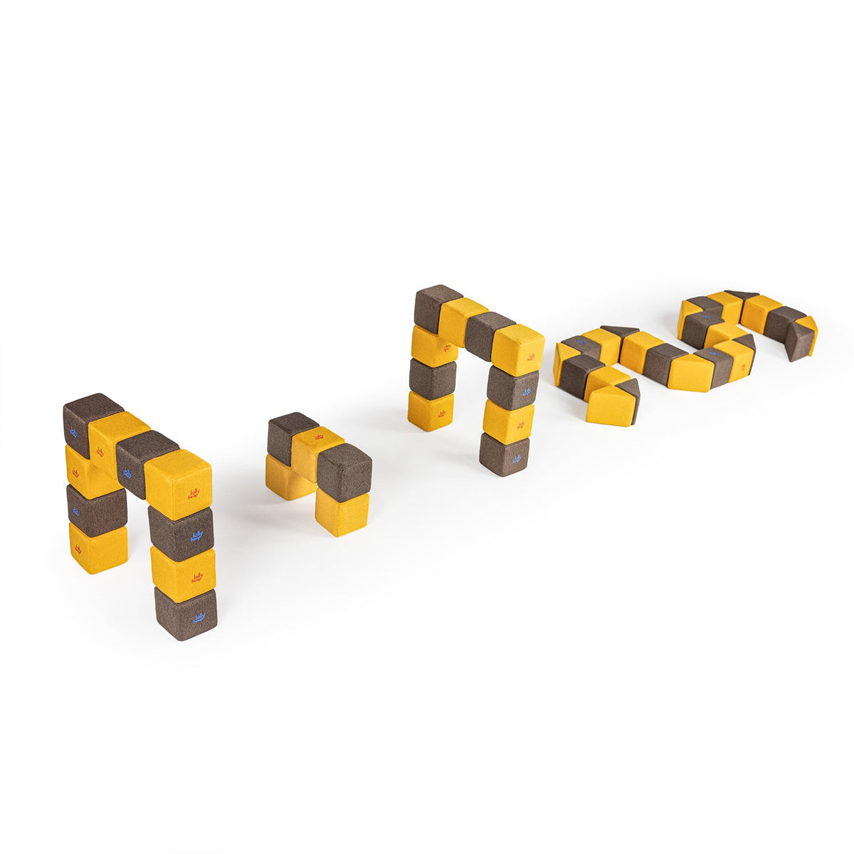 Jolly Heap set Medium, 50 stuks magnetische blokken (2 vormen)