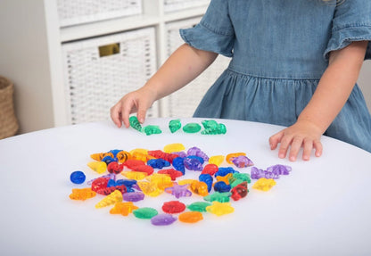 Tickit Transparent Coloured Shells, 72 pieces