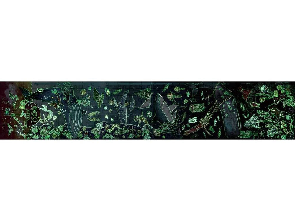 Mega puzzle Ocean Life with glow in the dark, 1.5 meters