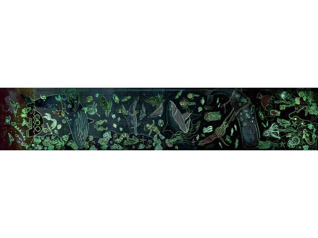 Mega puzzle Ocean Life with glow in the dark, 1.5 meters