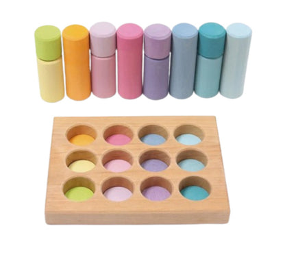 Grimm's Stacking Game Small Pastel Rolls