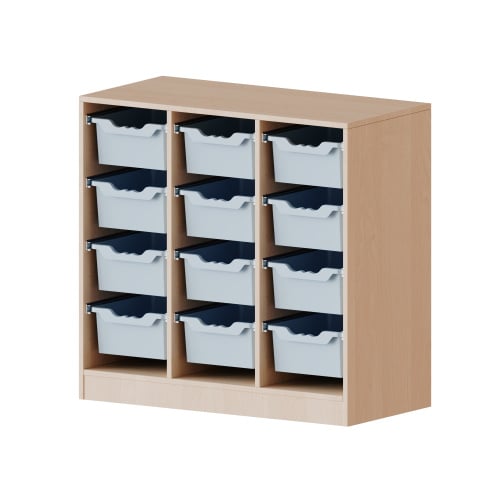 Ergotray classroom cabinet with 12 drawers (L)