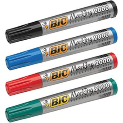 BiC Permanent marker black, red, green or blue per piece