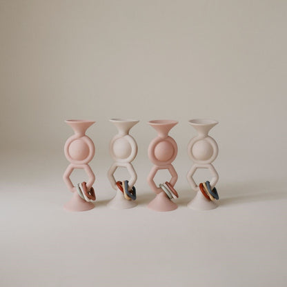 Mushie Activity Toy with Suction Cup Hexapop - Blush