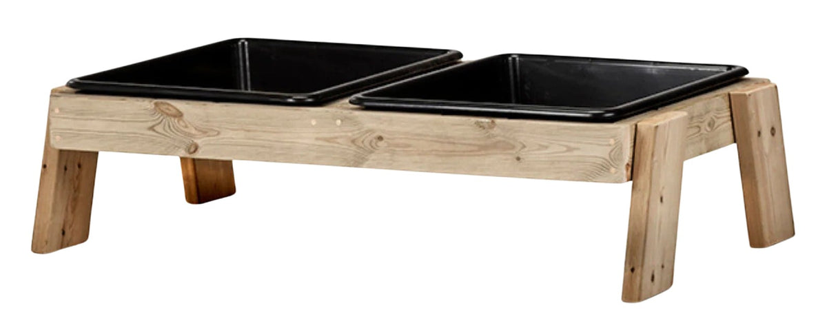 Low sand and water table with lids