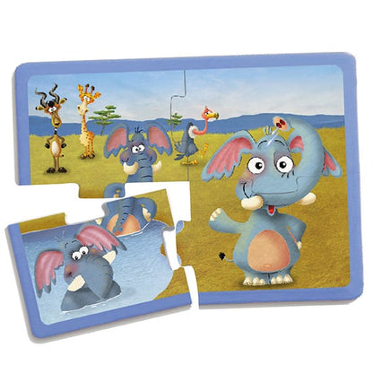 Set van 9 dierenpuzzels