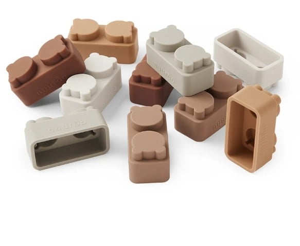 Silicone building blocks, 10 pieces