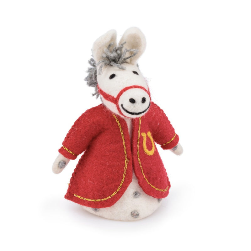# Vilten Sintermuis met 3 Pietermuizen Fairtrade