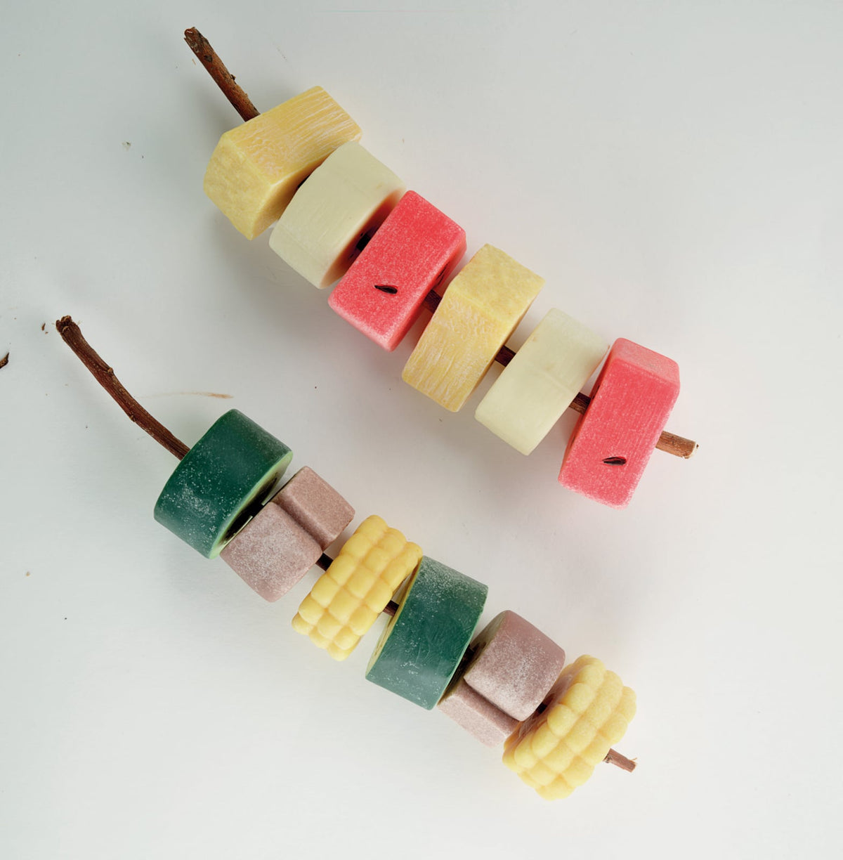 Sensory Play Stones, Kebab Skewering