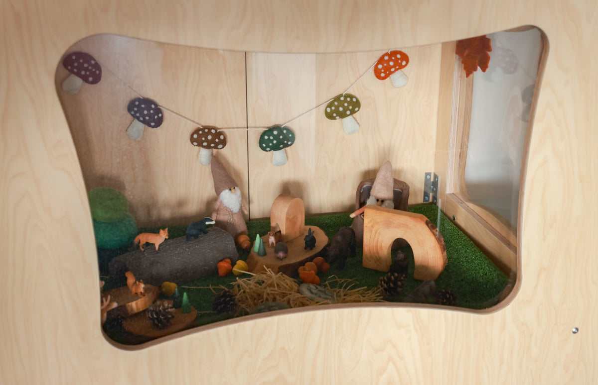 Organisch gevormde Thema-kijkkast, decor