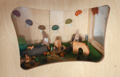 Organisch gevormde Thema-kijkkast, decor