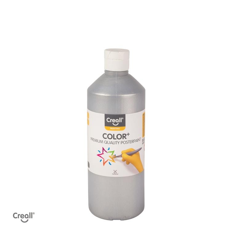 Creall color plakkaatverf 500 ml zilver