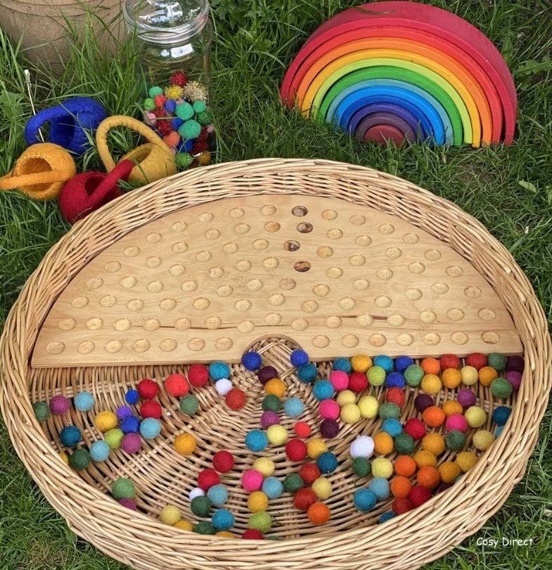 Houten sorteerbord/regenboogmaker