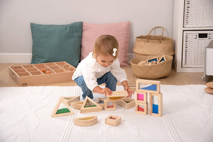 Tickit gevulde geometrische blokken / sensory blocks