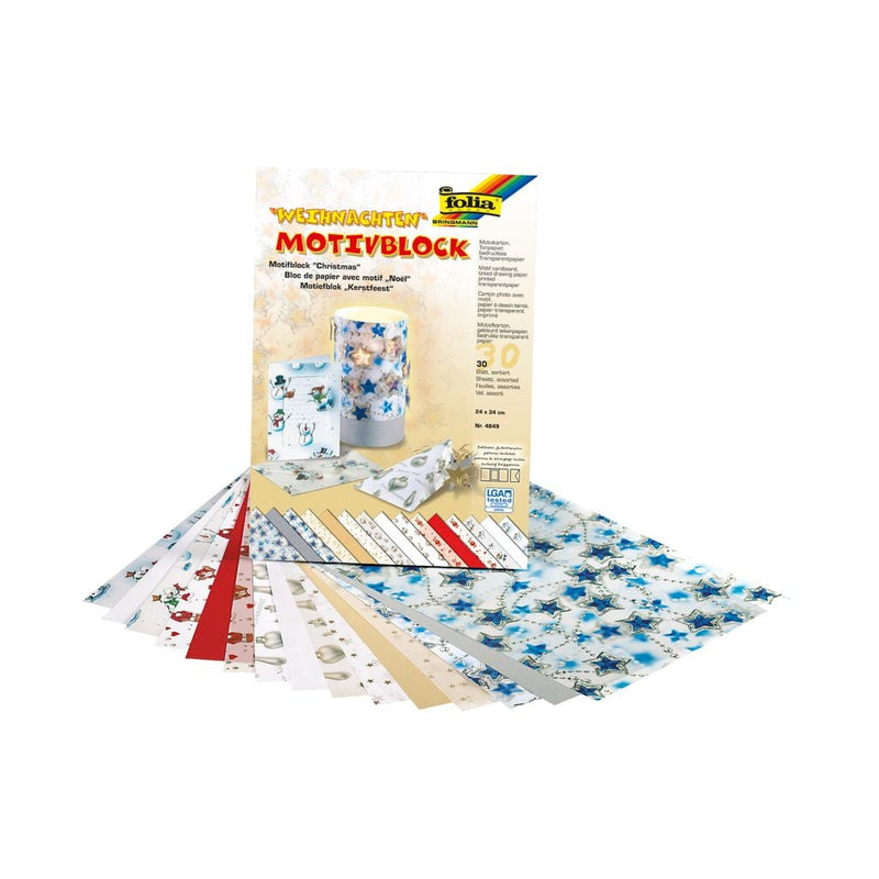 Christmas motif block
