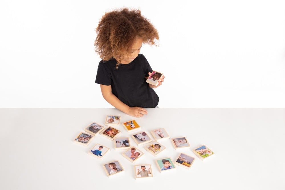 Tickit My Emotions - Wooden Tiles, set of 18