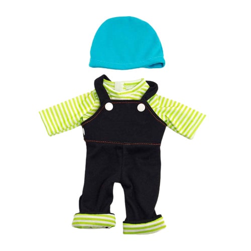 Winter dungarees, shirt and hat 32 cm, doll clothes