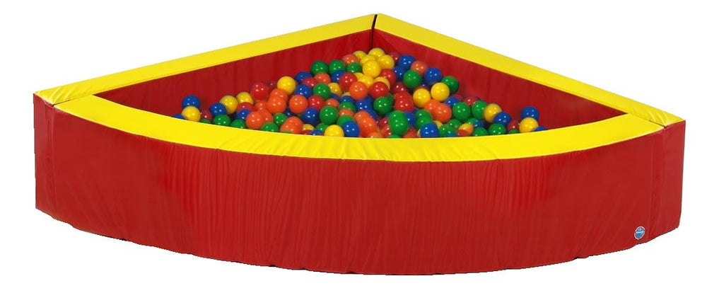 Ball pit quarter circle red / yellow, other colours possible!
