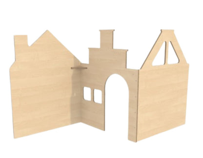 # Roomdivider panelen huisjes basic