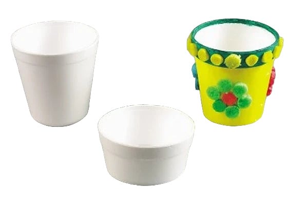 Styrofoam flower pots set of 25 pieces