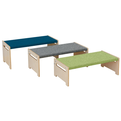 EduCasa rectangular bench, tretford upholstery