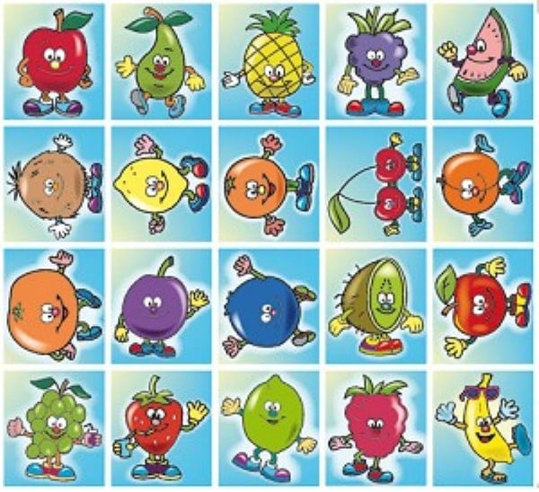 Fruit Reward Stickers