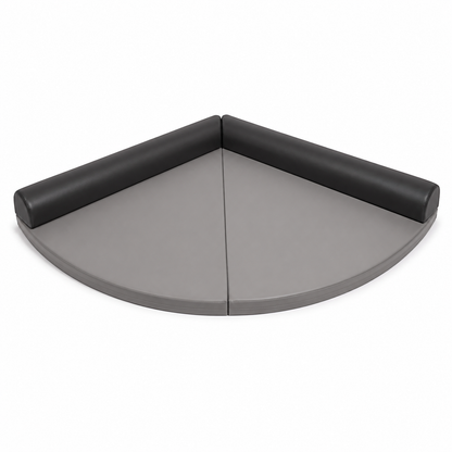 Play and rest area upholstered in faux leather