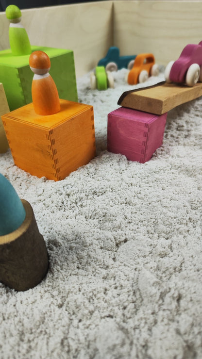 # Large Wooden Sensory Play Tray