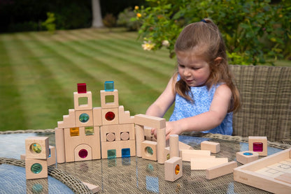 Tickit Wooden Gem Blocks, 83 pieces