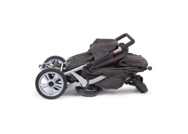 Triplet wandelwagen antraciet met regenhoes