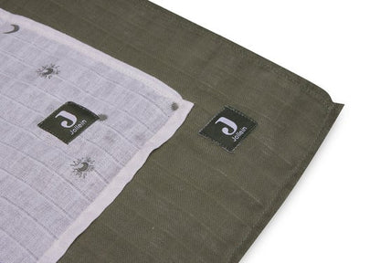 Hydrophilic cloth 115x115 cm, Stargaze Leaf Green - set of 2