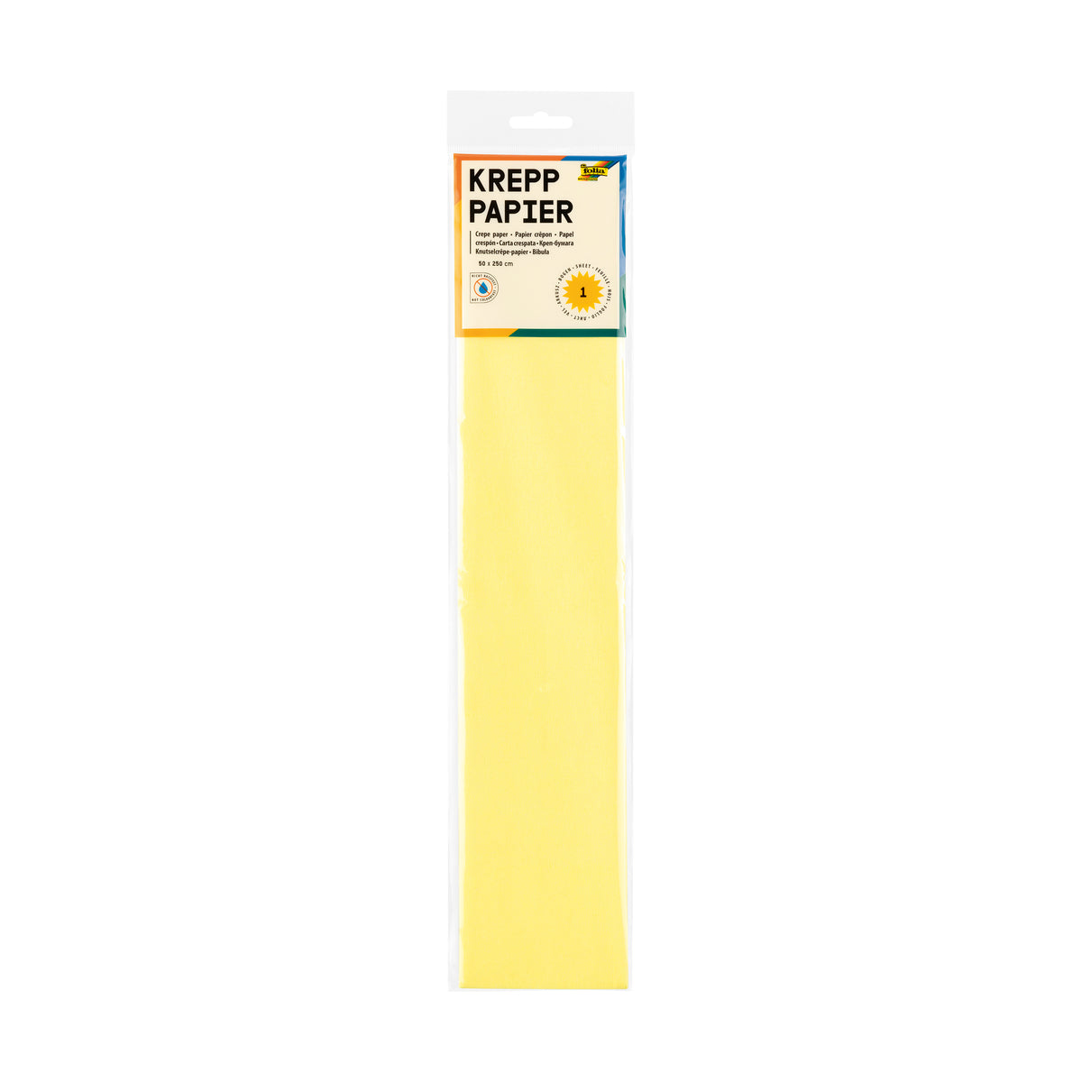 # Crepe Paper, Assorted Colours, 100 pieces