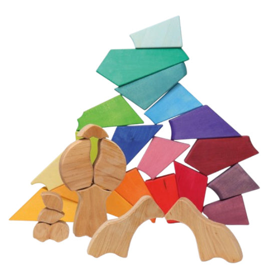 Grimms Bouwset Regenboog, leeuw