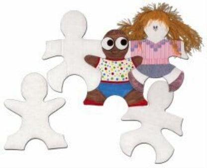 Puzzelstukken van kinderfiguren, set van 24