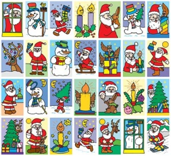 Christmas-themed stickers