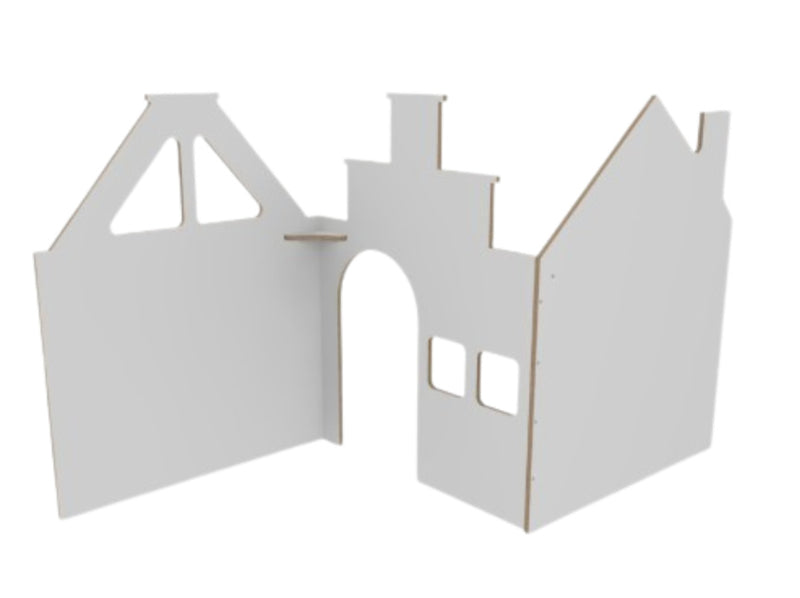 # Roomdivider panelen huisjes basic