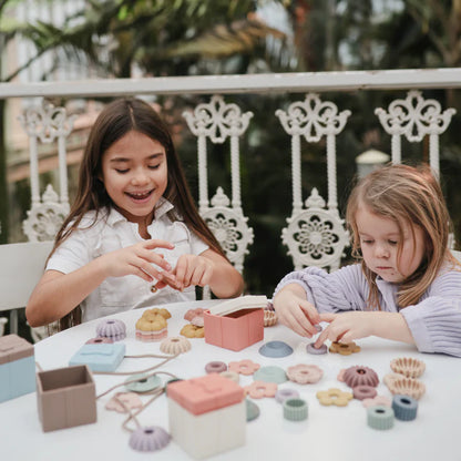 Mushie Flower Bead Lacing Play Set