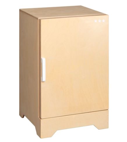 Houten koelkast voor kleuters naturel/wit