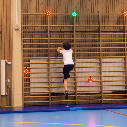 Push Pucks, set van 6 verlichte reactie-pucks