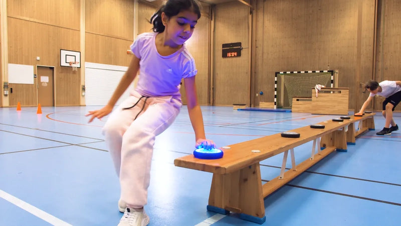 Push Pucks, set van 6 verlichte reactie-pucks