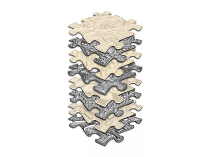 Muffik set Orthopedische sensorische matten, Naturel