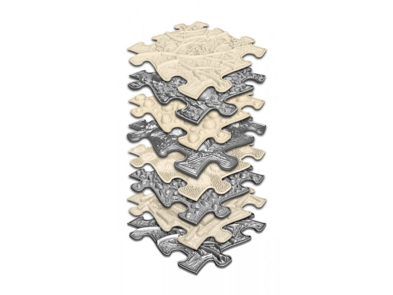 Muffik set Orthopedische sensorische matten, Naturel
