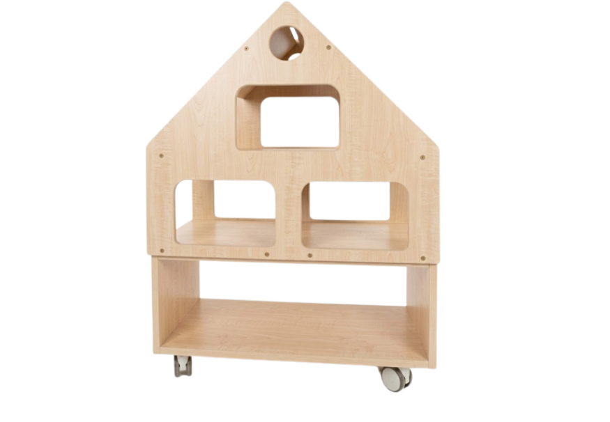 Verrijdbaar poppenhuis