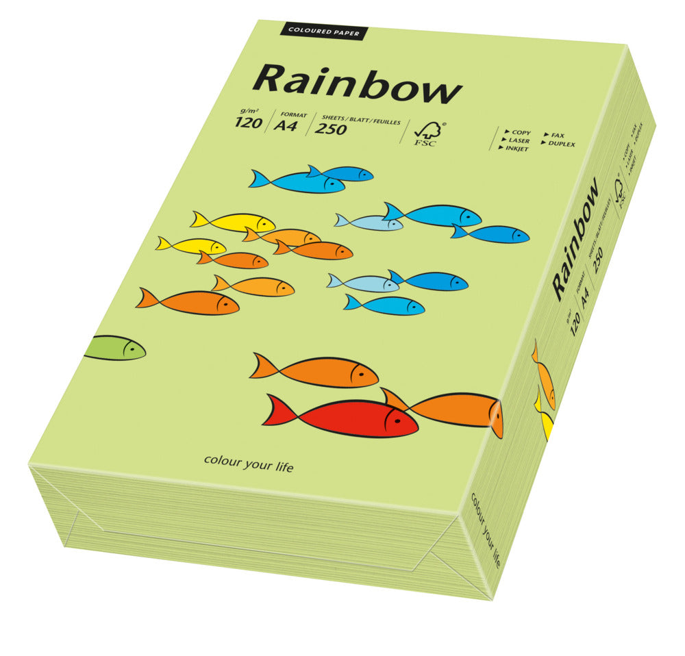 A4 paper, available in various colours