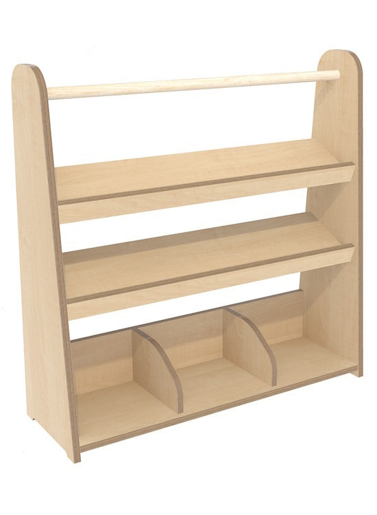 # Bookshelf with rail